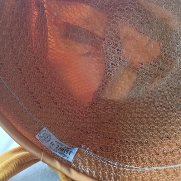 Exquisite Vintage Goldenrod/Mustard Turban Hat - Mid Century main image 5